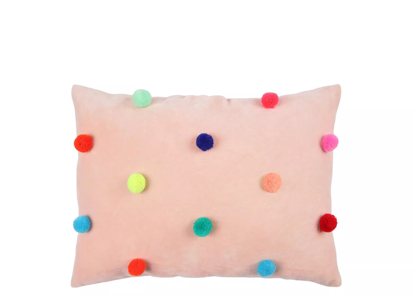 Meri Meri - Velvet Pompom Cushion - Decorative Pillow - 1ct - image 1 of 2