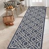 Outdoor Rug Modern Geometric Waterproof Patio Carpet Stain-Resistant Lightweight Non-Shedding Low Pile Floor Cover for Balcony RV - 3 of 4