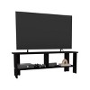 INFURNIC TV Stands and Consoles 47 Inch TV Stand with Two Shelves for Living Room Bedroom Entertainment, Black, 12.2"*47.4"*16.6" - 3 of 4