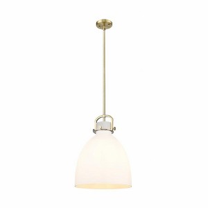 Newton Bell - 1 Light Stem Hung Pendant In Industrial Style-20.25 Inches Tall and 14 Inches Wide - 1 of 1