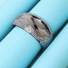 SOHI Women's Dark Silver Swirl Cluster Bracelet - 2 of 4