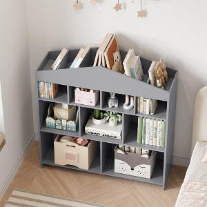 Toy Storage Organizer White Kids Bookshelf - 1 of 4