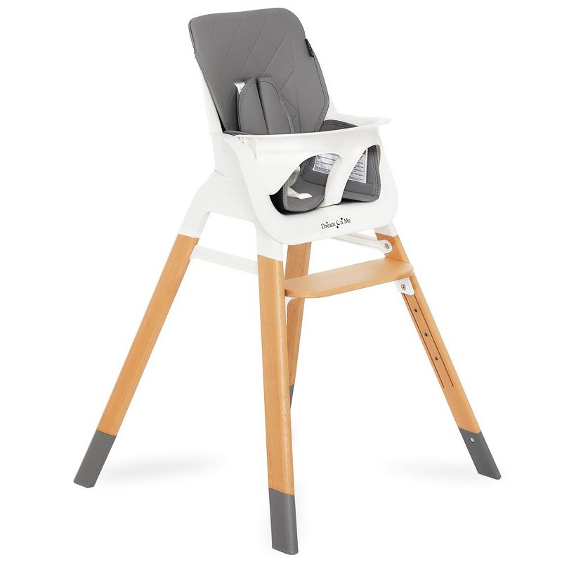 Dream On Me Nibble 2-in-1 wooden Highchair, 3 of 10