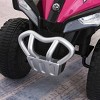TopComfy Baby Walkers NO Power Kids Ride On Push Car, Ride Racer, Foot to floor Sliding Car, Walking ATV Toy, Sweet, Pink, 25.4"*13.4"*11.6" - 3 of 4