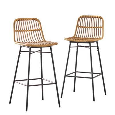 Baan enkel en alleen Protestant 30" Set Of 2 Greenville Stools Natural - Lifestorey : Target