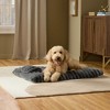 TOWN & COUNTRY LUXE CuddleTown Ribbed Bubble Stripe Pillow Crate Mat Pet Bed - 2 of 4