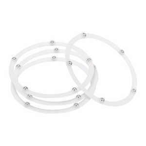 Unique Bargains Kitchen Acrylic Ball Bearings Annular Rotating Swivels Lazy Susan Turntable 4 Pcs - 1 of 3