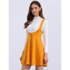 INSPIRE CHIC Women's Button Overalls Pinafore Suspenders Skirt - 2 of 4