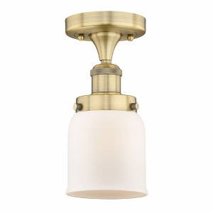 Bell - 1 Light Semi-Flush Mount In Industrial Style-8.25 Inches Tall and 6.5 Inches Wide - 1 of 1