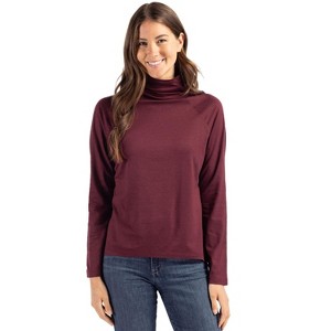 Cutter & Buck Coastline Epic Comfort Recycled Womens Funnel Neck - 1 of 2