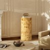Jennifer Taylor Home Nebula 29.5" Burl Accent Pillar Side Table, Warm Natural Brown Burl Wood - 4 of 4