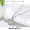 Heart Tree Life Pendant Necklace for Women Sterling Silver Cz Ginger Lyne Collection - 2 of 4