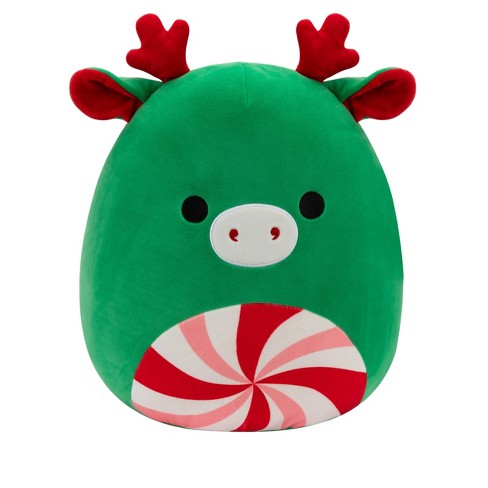 Squishmallows 12 Green Moose With Peppermint Swirl Belly Medium