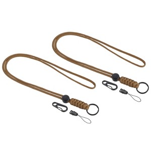 Unique Bargains Badge Lanyard Necklace Keychain Cord Metal Clasp Strap for Key Whistle ID Card Badge Holder 2 Pcs - 1 of 4