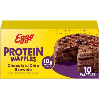 Eggo Frozen Protein Chocolate Chip Brownie Waffles - 12.3oz/10ct