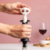 Ototo 4pc Spookelier Wine Saver Pump and Stoppers Plastic Wine Kit Black - 3 of 4
