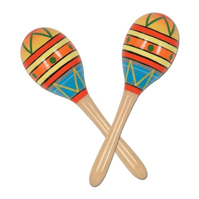 Beistle 8" Fiesta Fun Party Maracas 4/Pack 60951-8