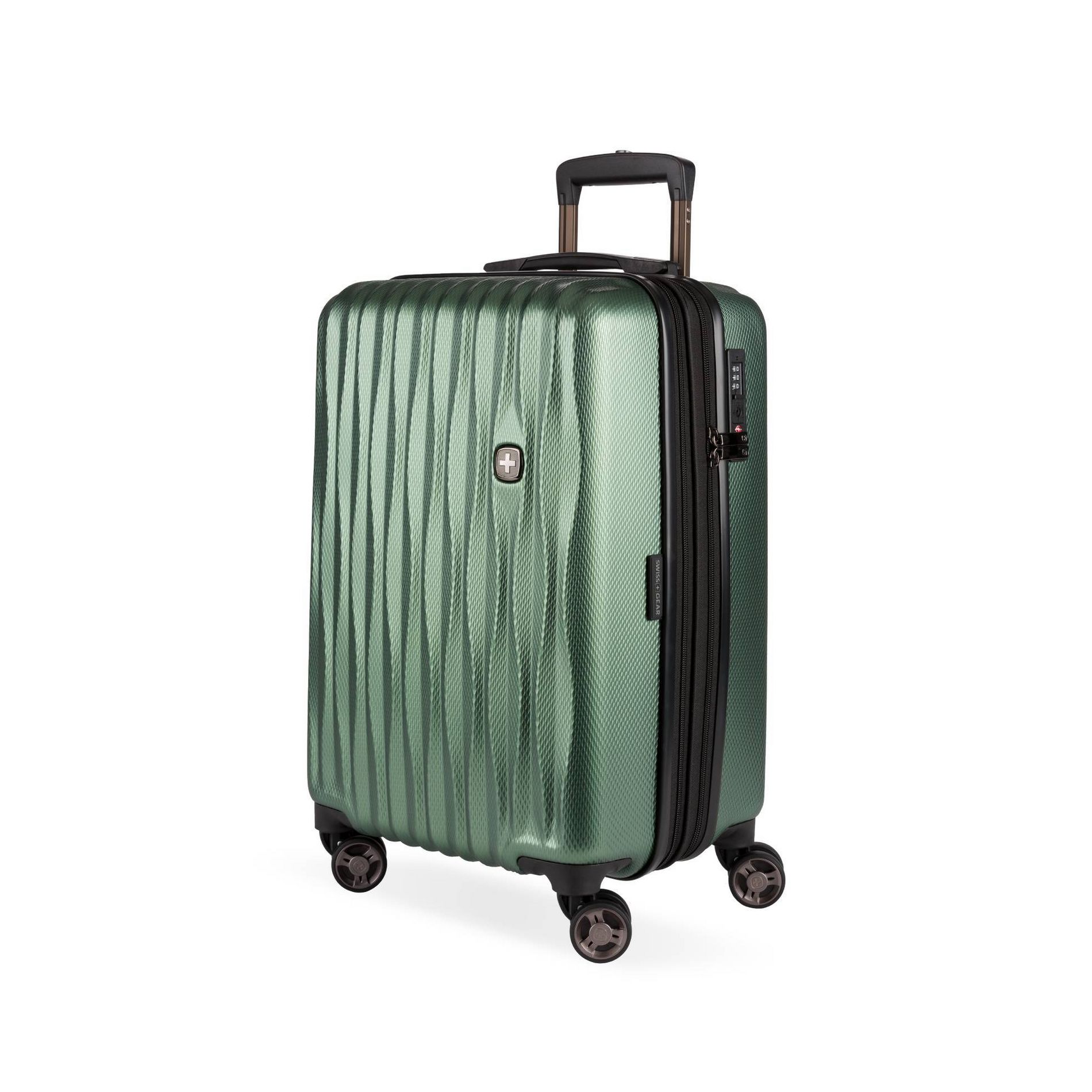 SWISSGEAR Energie Hardside Carry On Spinner Suitcase - Verdun Green