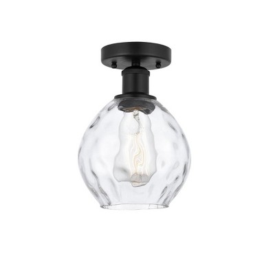 Waverly - 1 Light Semi-Flush Mount In Industrial Style-9.25 Inches Tall and 6 Inches Wide