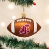 Old World Christmas Blown Glass Ornament for Christmas Tree, Washington State University Football - 2 of 3