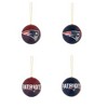 Evergreen Holiday Ball Ornaments, Set of 12, New England Patriots - 3 of 4