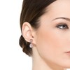 Guili Pear Drop CZ Earrings in Sterling Silver with Classic or Rose Gold Finish – Dazzling Sparkle for Graceful, Sophisticated Style - 2 of 3