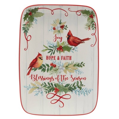 Certified International Winter Greens Rectangular Platter