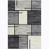 Washable Area Rug – Modern Geometric Low Pile Carpet, Non-Slip Stain-Resistant Accent for Living Room, Bedroom, Dining Room - 2 of 4