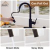 CASAINC Single-Handle Pull Down Kitchen Sink Faucet with Infrared Sensor, Soap Dispenser and Deckplate Included - 3 of 4