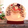 Stony Creek 7.0 Inch Joyful Winter Round Orb Electric Christmas Novelty Sculpture Lights - 2 of 4