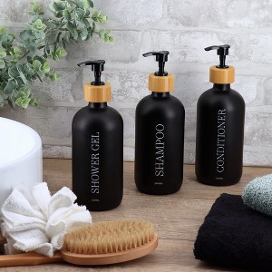 Evideco French Home Goods Set of 3 Refillable Shower Dispensers 17 fl oz (500ml) - 1 of 4