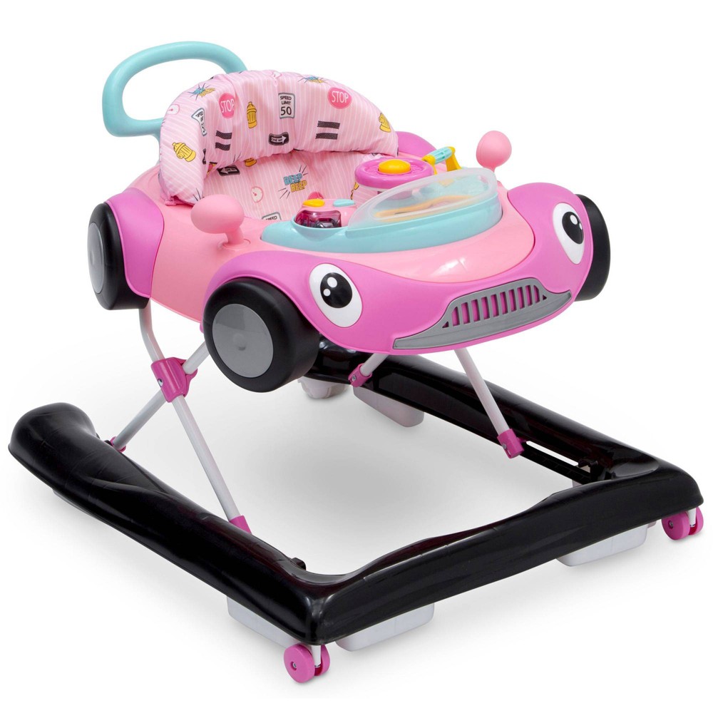 Delta Children First Race 2-in-1 Baby Walker, Pink
