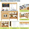 Kids Wooden Mud Kitchen Set - 41.3" Outdoor Pretend Play with Sink, Cookware & Dual Chalkboard (Ages 3+), ASTM Certified - 4 of 4