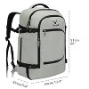 Hynes Eagle 40L Travel Backpack + Fanny Pack-Light Green - 3 of 4