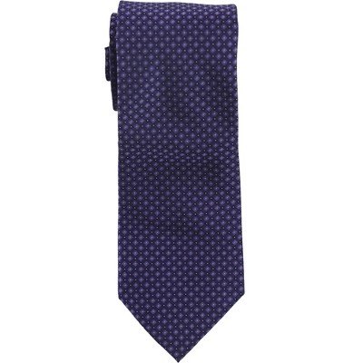 Kenneth Cole Mens Micro Grid Self-tied Necktie