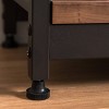 IRIS Wood and Metal Shelf Brown/Black - 3 of 4