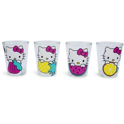 Hello Kitty Faces 4 Piece 16oz Pint Glass Set