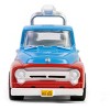 1956 Ford F-100 Pickup Truck with Tool Boxes and Ladders "Chevron" Blue and Red 1/64 Diecast Model Car by Greenlight - 4 of 4