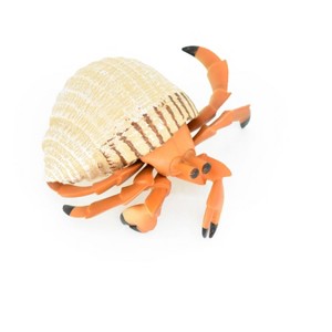 Collectible Wildlife Gifts | Hermit Crab Toy. Crustaceans, Museum Quality Rubber Model, Ocean, Beach, Sea, Animal, Hand Painted, 5" CH095 BB85 - 1 of 4