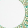 Saro Lifestyle Fish Scale-Inspired Charger Plate (Set of 4), 13"x13", Green - 4 of 4