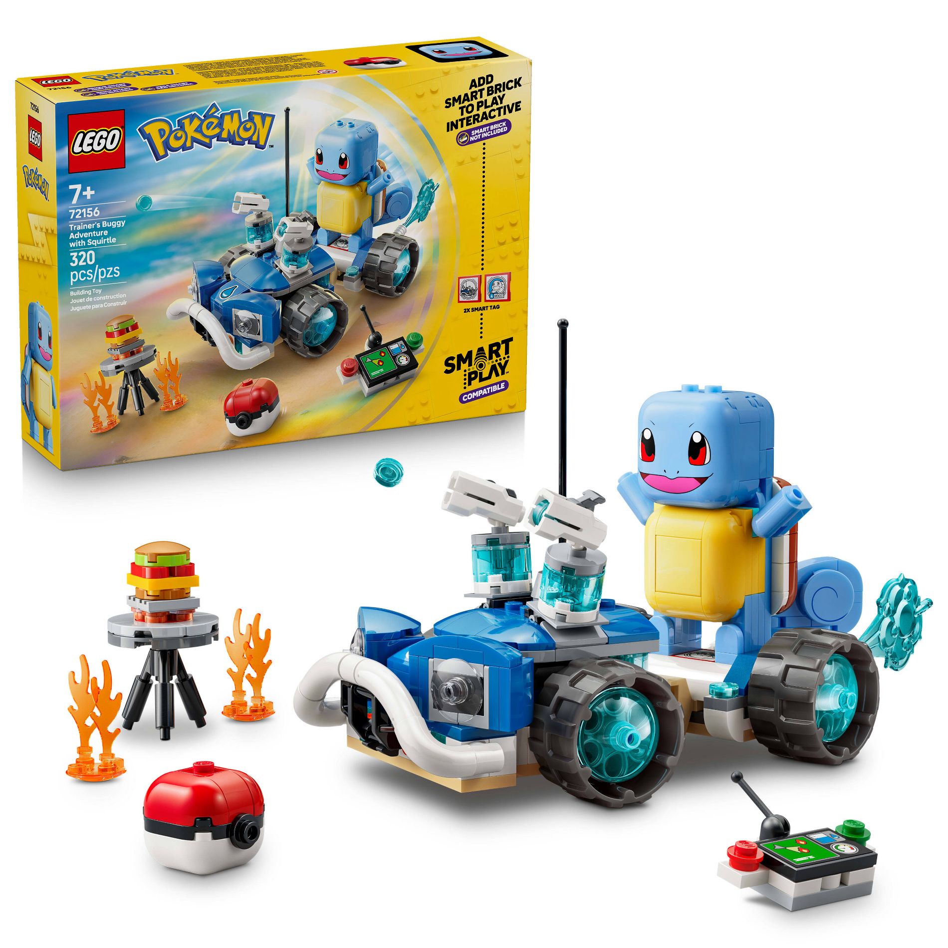 LEGO Pokémon SMART Play: Trainer's Buggy Adventure with Squirtle 72156