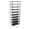 Tall Shoe Rack for 30 Pairs Freestanding Modular Shoe Storage Organizer - 4 of 4
