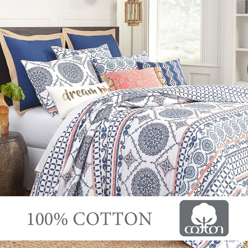 Caperoad Medallion Quilt and Pillow Sham Set - Levtex Home, 4 of 7