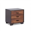 Acme Furniture 20" Eloy Accent Table Walnut/Espresso Finish: Rectangular MDF Top, Wood Legs, Drawer Storage - 3 of 4