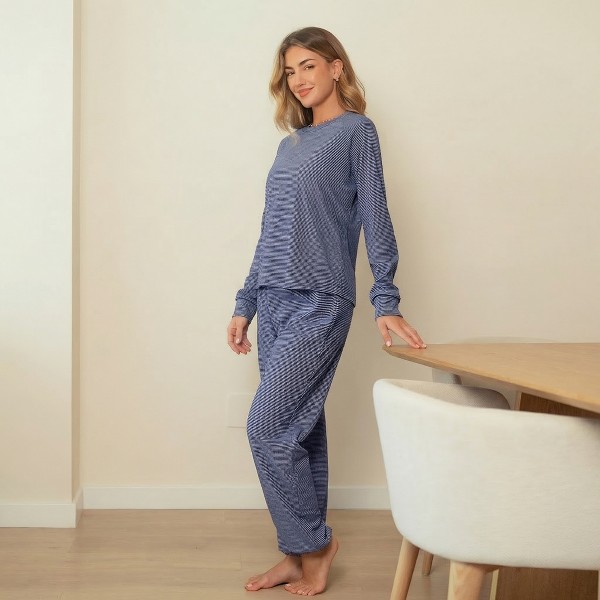 Conjunto de Loungewear a Rayas Cómodo para Mujer - Cupshe 4