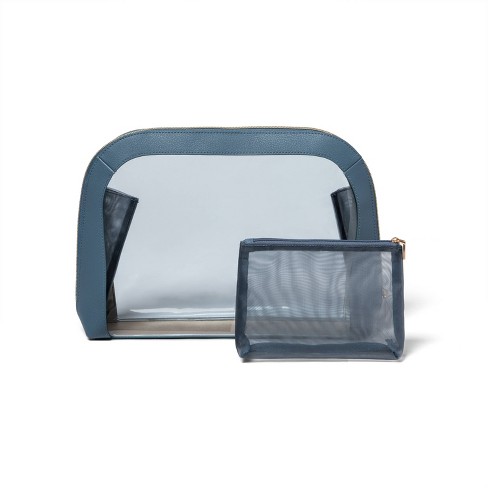 Sonia Kashuk™ Large Travel Makeup Pouch - Smokey Blue : Target