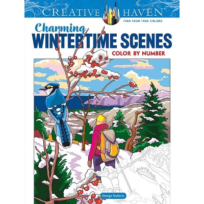 Creative Haven Spectacular Spring Scenes Color by Number - (Adult Coloring  Books: Seasons) by George Toufexis (Paperback)