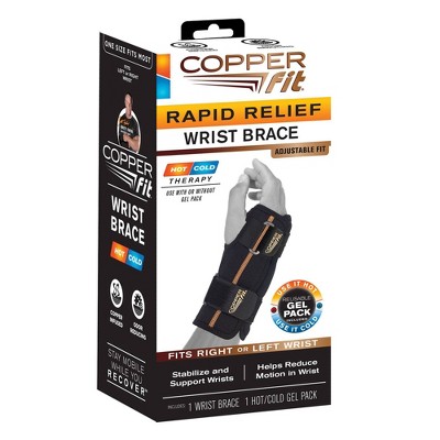 Copper Fit Rapid Relief Wrist Wrap - Black