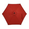 Sunnydaze Outdoor Aluminum Patio Table Umbrella with Polyester Canopy and Tilt and Crank Shade Control - 7.5' - 3 of 4