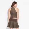 Women's Waxed Twill Utility Tank Top - Wild Fable™ Dark Brown - 3 of 3
